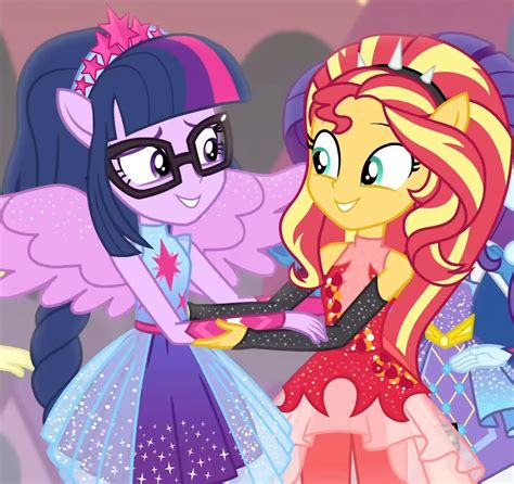 sunset shimmer and twilight sparkle